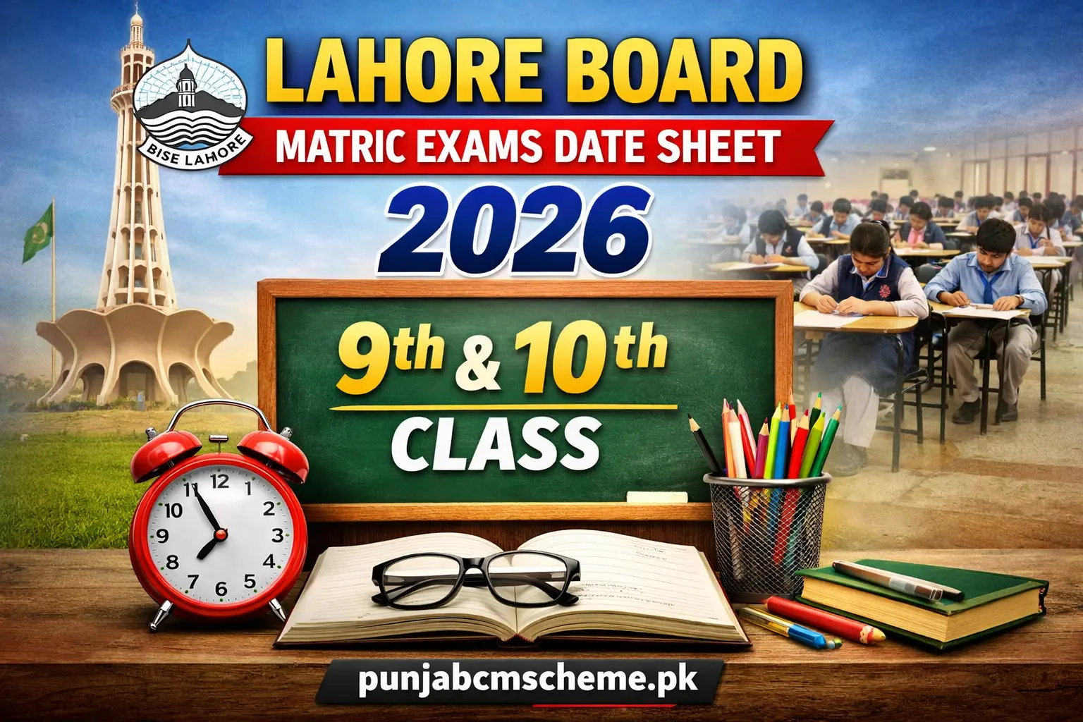Lahore Board 10th Class Date Sheet 2026