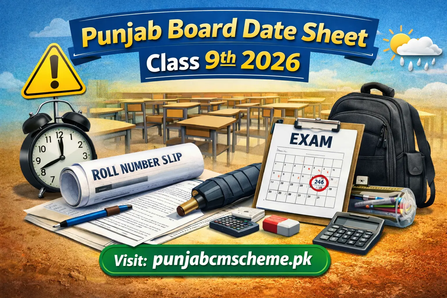 9th Class Date Sheet 2026 Punjab Board
