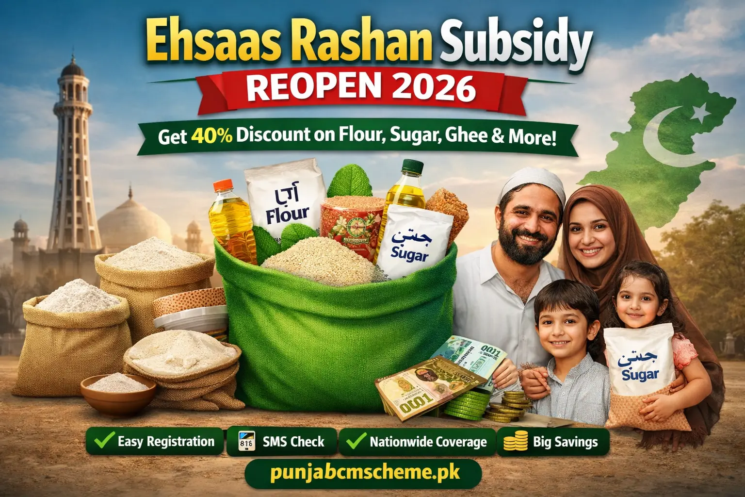 Ehsaas Rashan Subsidy Reopen 2026
